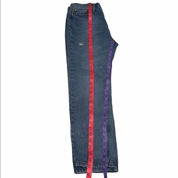 𝅺umgee Mom Distressed High Rise Denim Jeans - Picture 6 of 7